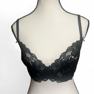 2/$24 Adore Me Bra Sz Various London Elegant Black Lace Cottagecore Fairy
